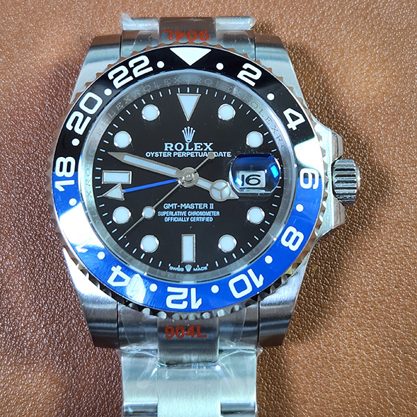 【TT工場】最安値のロレックス GMT Master II コピー時計Asian 21600振動(自動巻き)